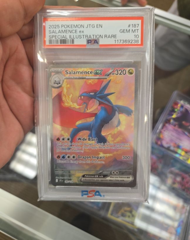 2025 Pokémon JTG #187 Salamence ex Special Illustration Rare — front