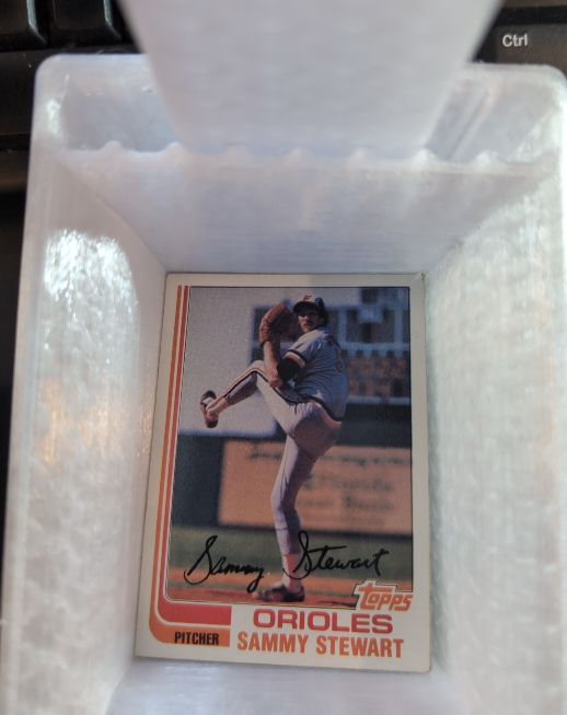 1982 Topps #679 Sammy Stewart — front