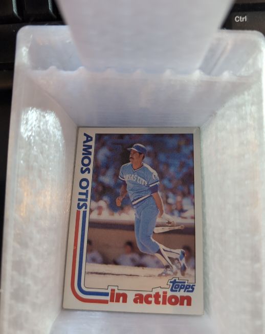 1982 Topps #726 Amos Otis In Action — front