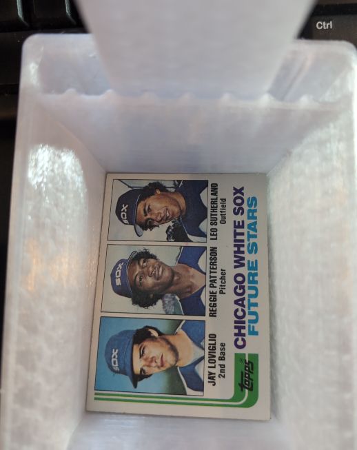 1982 Topps #599 Jay Loviglio/Reggie Patterson/Leo Sutherland Chicago White Sox Future Stars — front