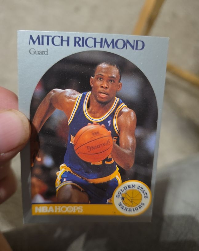 1990 NBA Hoops #118 Mitch Richmond — front