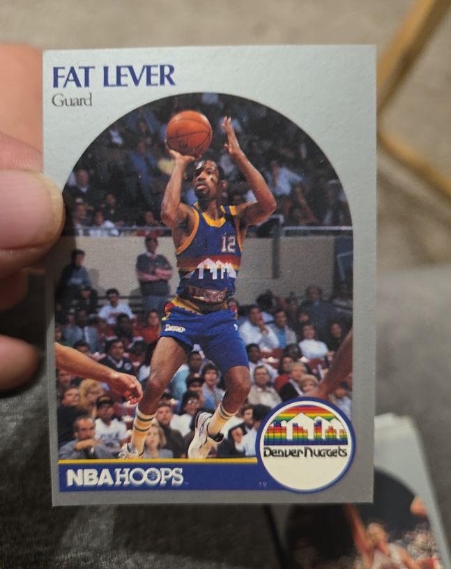 1990-91 NBA Hoops #97 Fat Lever — front