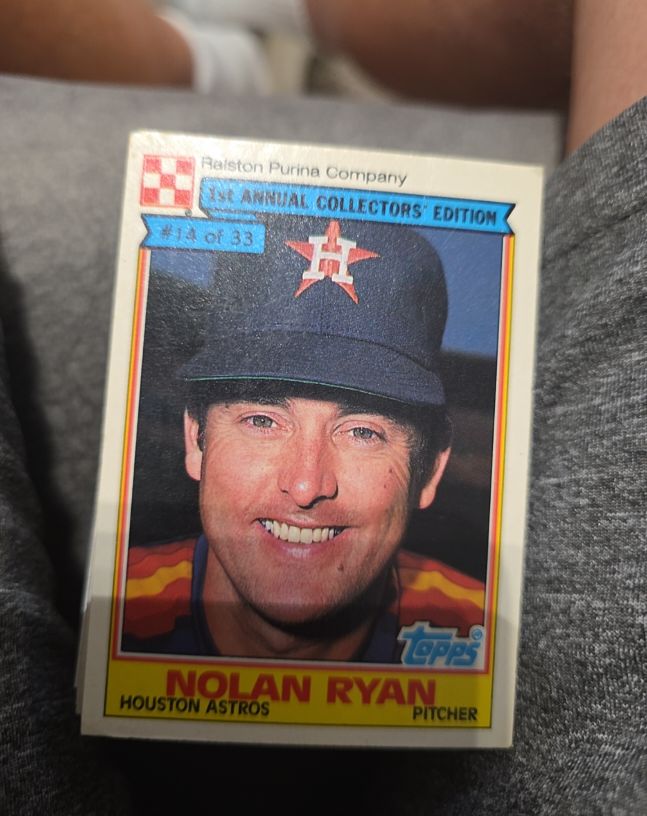 1984 Topps Ralston Purina #14 Nolan Ryan — front