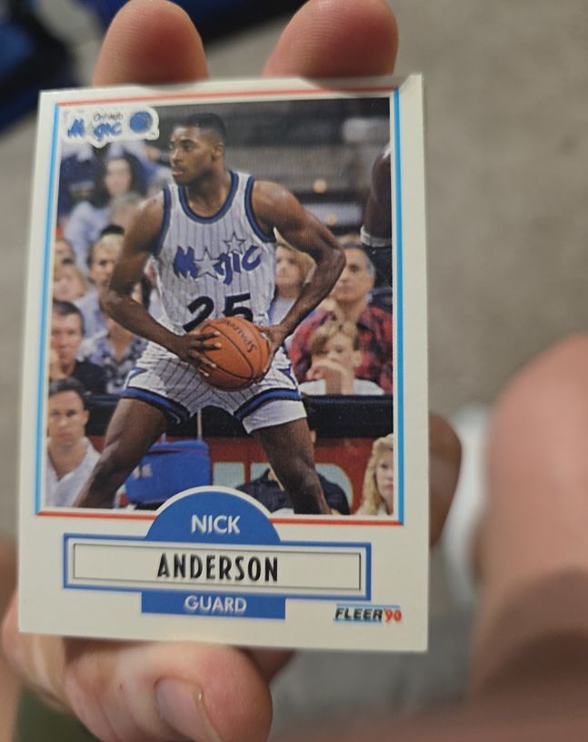 1990-91 Fleer #132 Nick Anderson — front