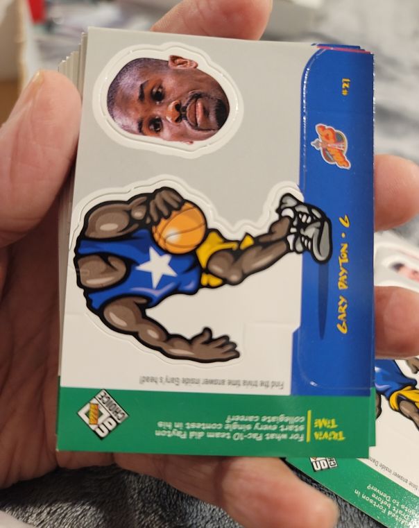 1998-99 Upper Deck Choice #21 Gary Payton Mini Bobbing Heads — front