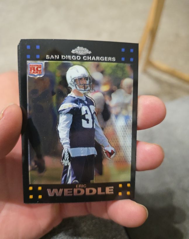 2007 Topps Chrome #TC263 Eric Weddle — front