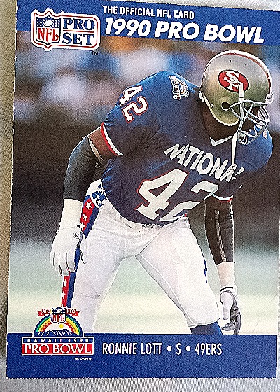 1990 Pro Set #400 Ronnie Lott — front