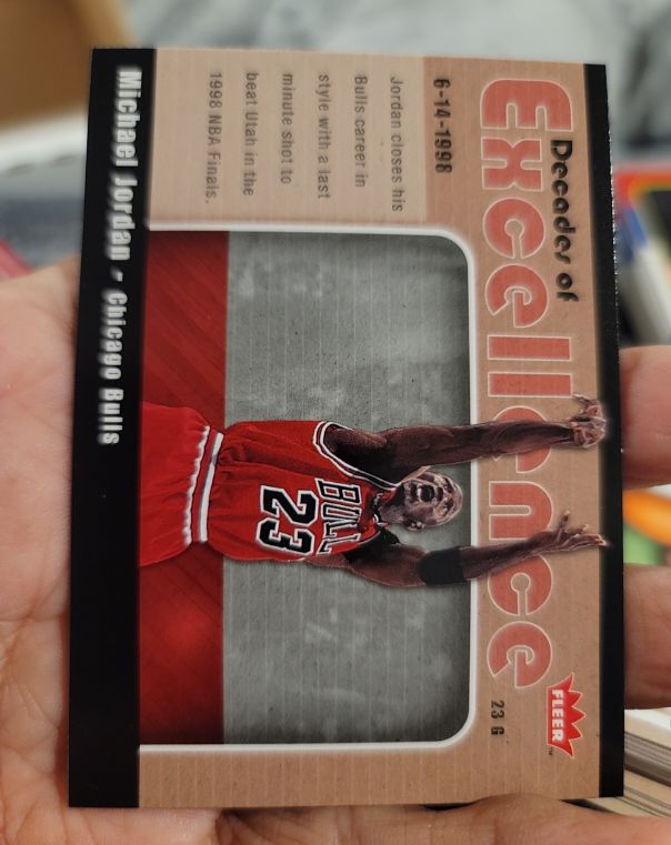 2007-08 Fleer Decades of Excellence #10 Michael Jordan — front