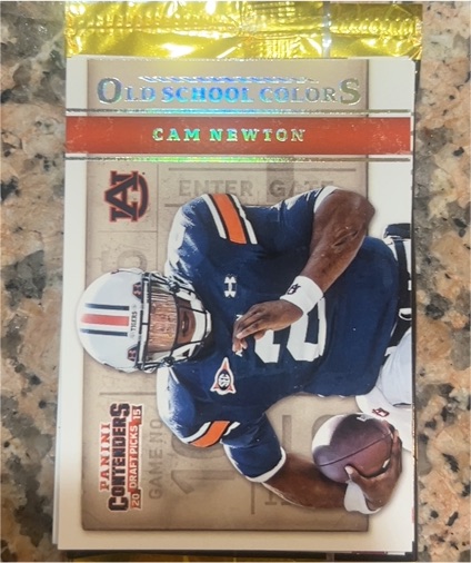 2015 Panini Contenders Draft Picks Old School Colors #10 Cam Newton — front