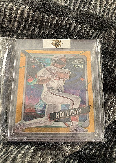 2024 Topps Chrome Cosmic #7 Jackson Holliday Aqua Equinox Refractor — front