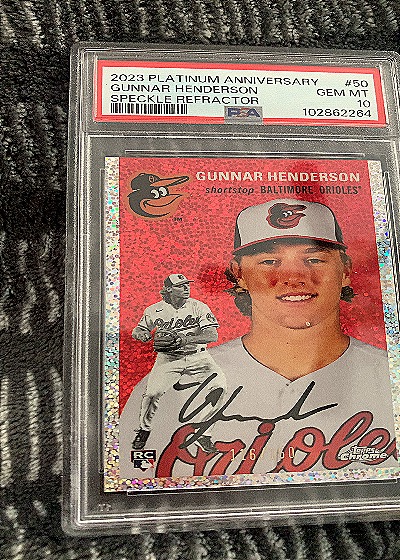 2023 Topps Chrome Platinum Anniversary #50 Gunnar Henderson — front