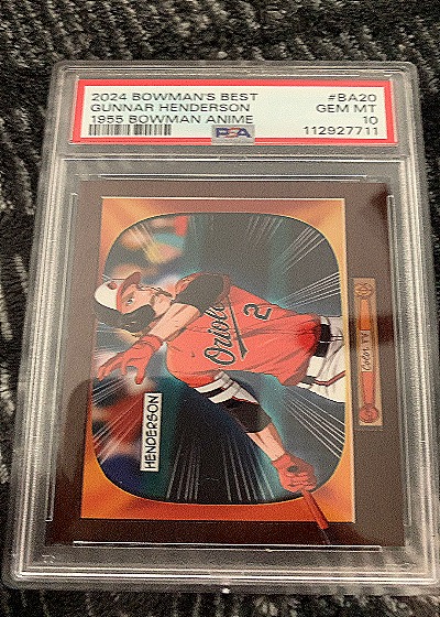 2024 Bowman's Best 1955 Bowman Anime #BA20 Gunnar Henderson — front