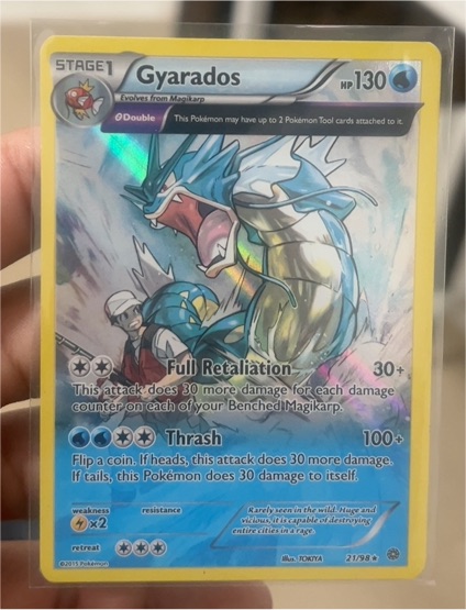 2015 Pokémon XY Ancient Origins #21 Gyarados — front