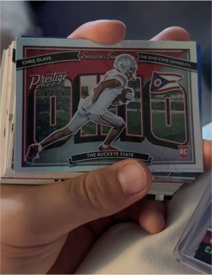 2022 Panini Prestige #SG-11 Chris Olave Season's Greetings Rookie — front
