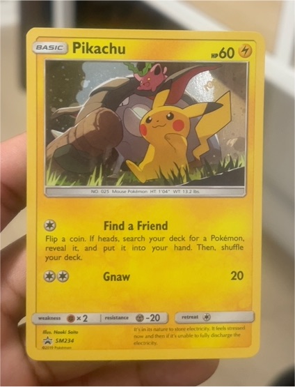 2019 Pokémon SM234 Pikachu — front