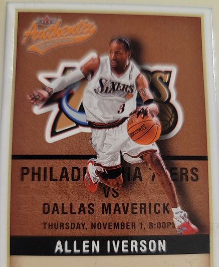 2001-02 Fleer Authentix #86 Allen Iverson — front