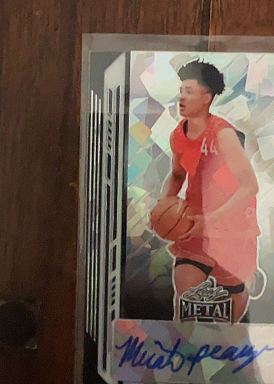 2021-22 Leaf Metal Crystal Autographs #BAMW2 Mikey Williams RC AUTO — front