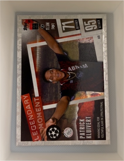 2023 Topps Match Attax Champions League #448 Patrick Kluivert Legendary Moment — front