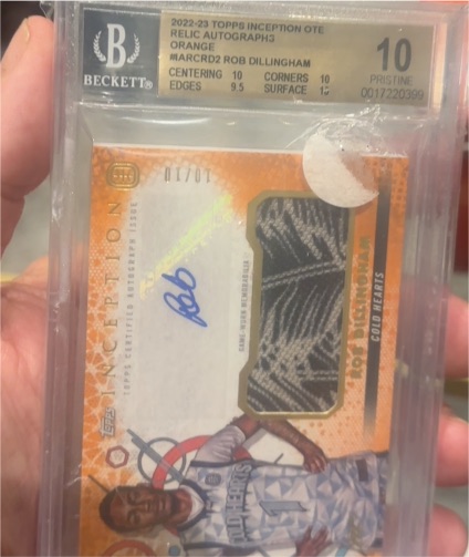2022-23 Topps Inception OTE Relic Autographs Orange #IARC2 Rob Dillingham — front
