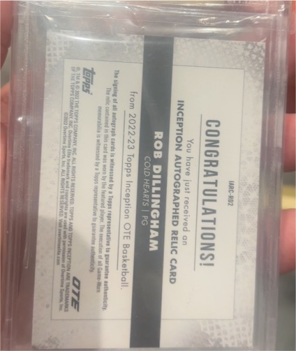 2022 Topps Inception ARC-RD2 Rob Dillingham — front