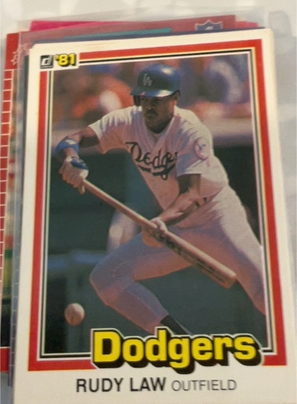 1981 Donruss #180 Rudy Law — front