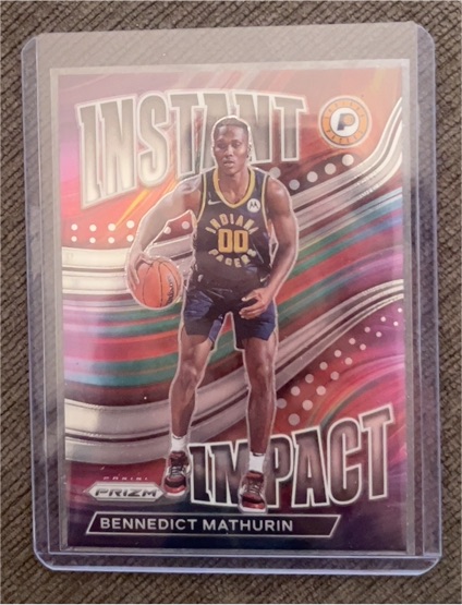 2022-23 Panini Prizm #19 Bennedict Mathurin Instant Impact — front
