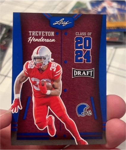 2023 Leaf Draft #81 Treveyon Henderson — front
