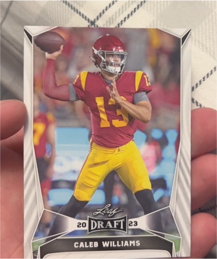 2023 Leaf Draft #20 Caleb Williams — front