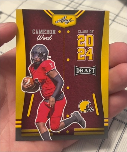 2023 Leaf Draft #78 Cameron Ward — front