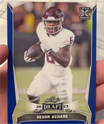 2023 Leaf Draft #46 Devon Achane — front