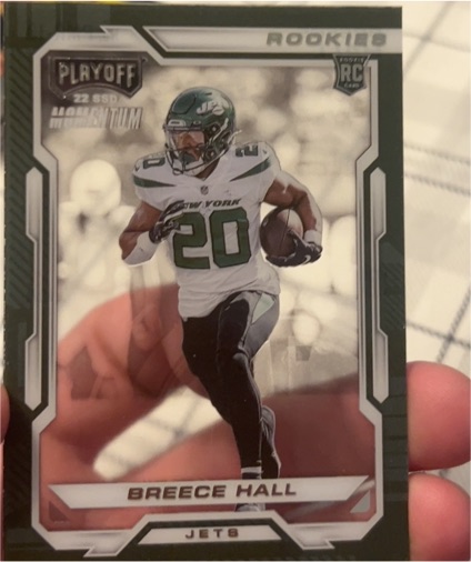 2022 Panini Chronicles Playoff Momentum Rookies #PMR-13 Breece Hall — front