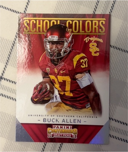 2015 Panini Contenders Draft Picks School Colors #19 Buck Allen — front
