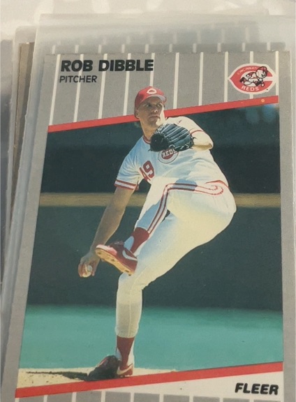 1989 Fleer #160 Rob Dibble — front