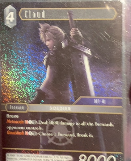 Final Fantasy TCG PR-021/1-182L Cloud — front