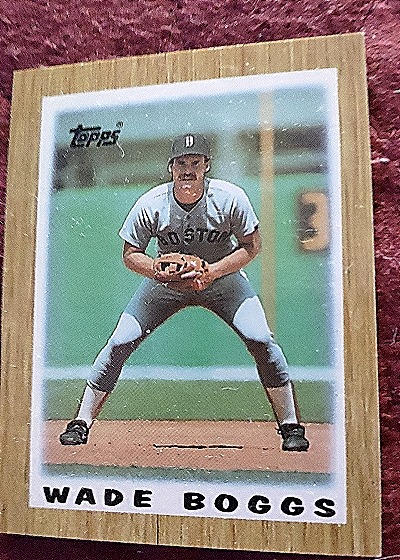 1987 Topps Major League Leaders Minis #41 Wade Boggs — front