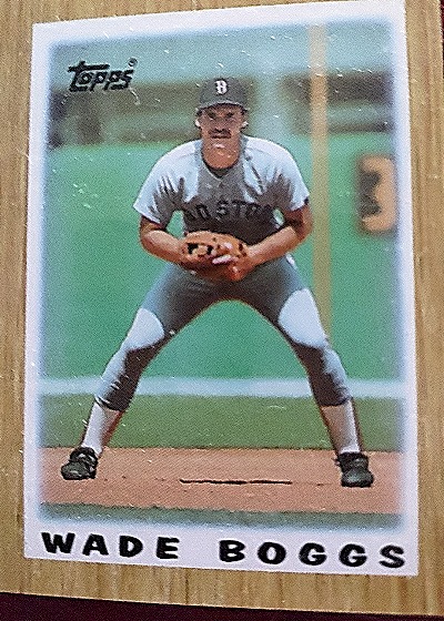 1986 Topps Mini Major League Leaders #3 Wade Boggs — front