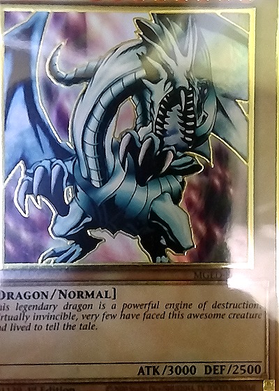 1999 Yu-Gi-Oh! #LOB-001 Blue-Eyes White Dragon — front