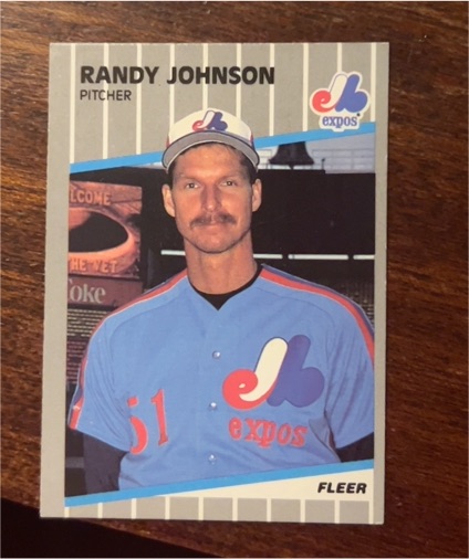 1989 Fleer #381 Randy Johnson — front