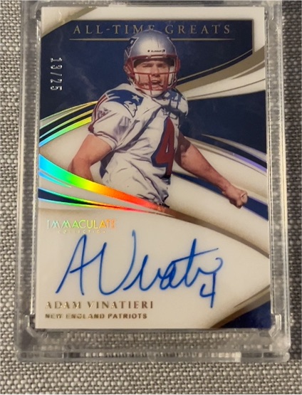 2020 Panini Immaculate All-Time Greats #Adam Vinatieri — front