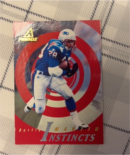 1997 Pinnacle Instincts #196 Curtis Martin — front