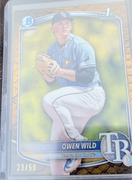 2025 Bowman Chrome Prospects #BCP-14 Owen Wild — front