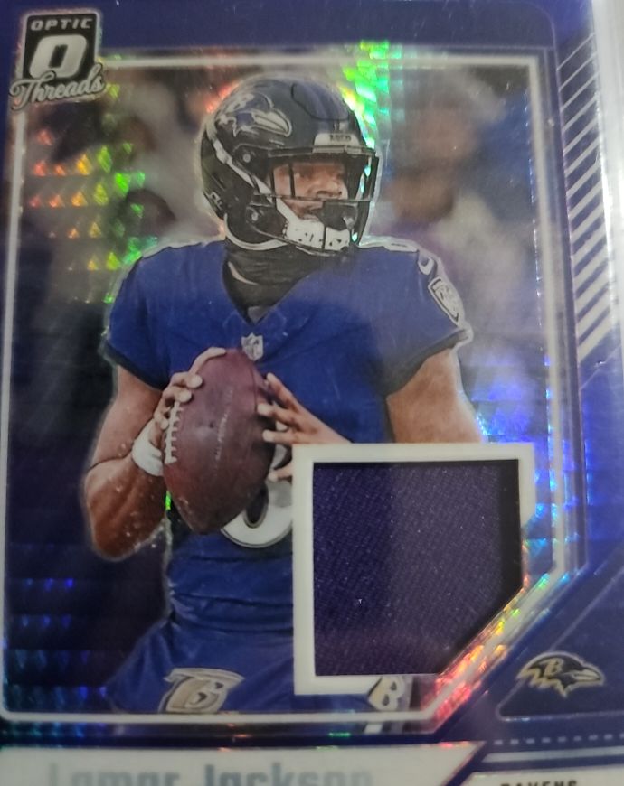2024 Panini Donruss Threads #DTH-LJA Lamar Jackson — front