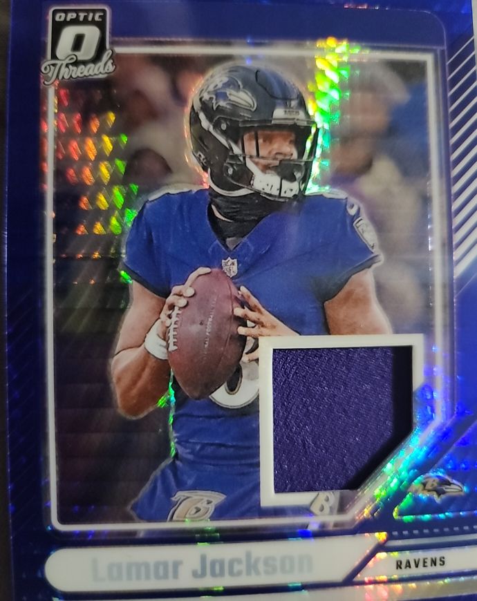 2023 Donruss Optic Threads Lamar Jackson — front