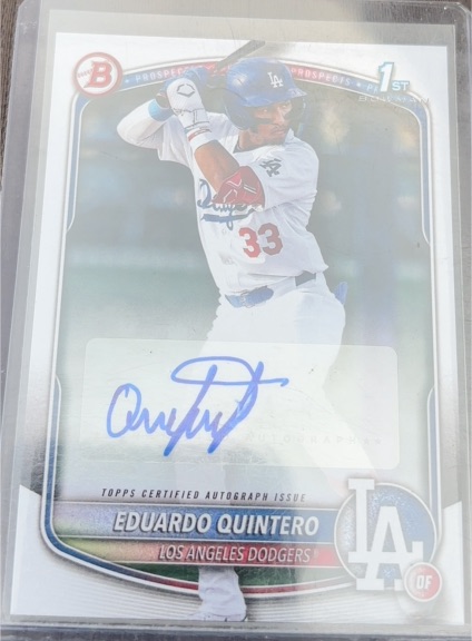 2025 Bowman Chrome Prospects #CPA-EQ Eduardo Quintero — front