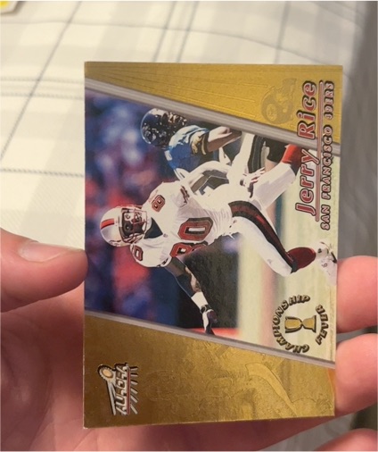 1998 Pacific Aurora Championship Fever #42 Jerry Rice — front