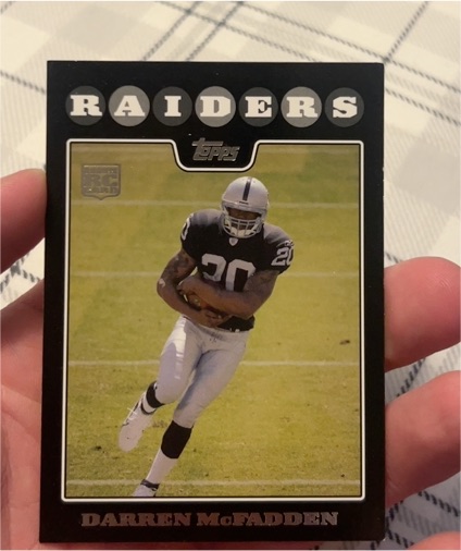2008 Topps Black #10 Darren McFadden Rookie Card — front