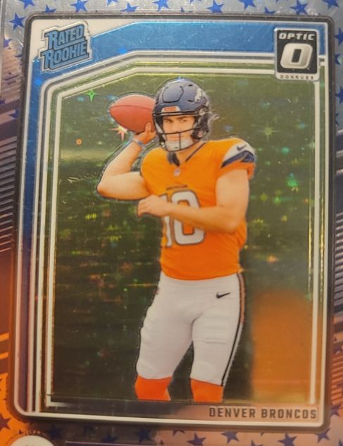 2024 Donruss Optic #209 Bo Nix Rated Rookie Denver Broncos — front