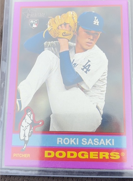 2025 Topps Heritage #224 Roki Sasaki — front