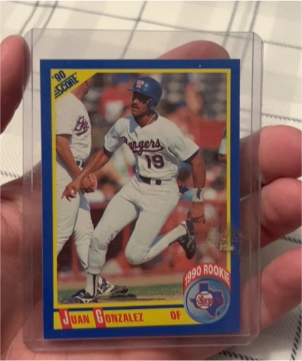 1990 Score #637 Juan Gonzalez — front