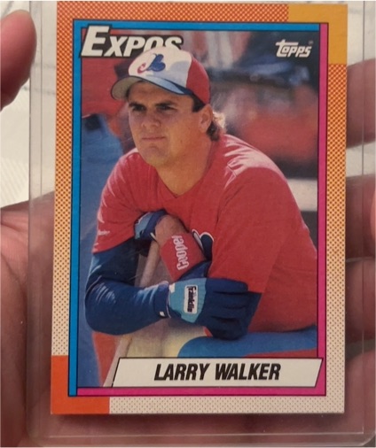 1990 Topps #757 Larry Walker — front